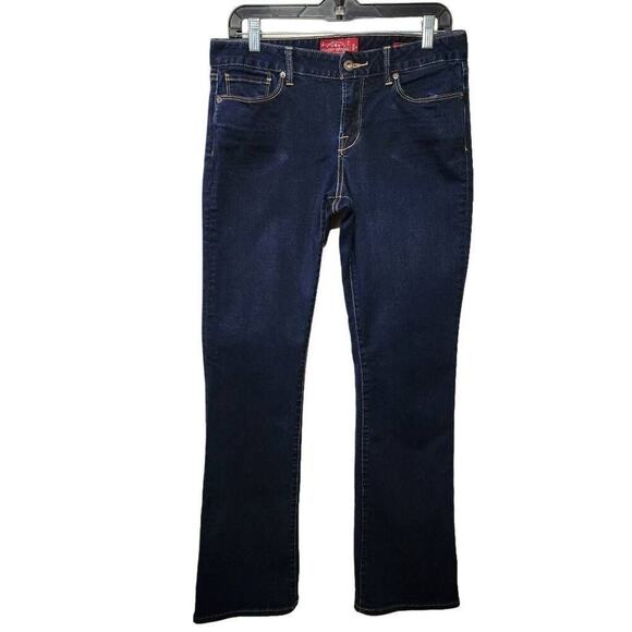 Lucky Brand Women Jeans, "Leyla Boot" Dark Wash Bootcut Jeans, Sz 10/30R - Picture 1 of 12